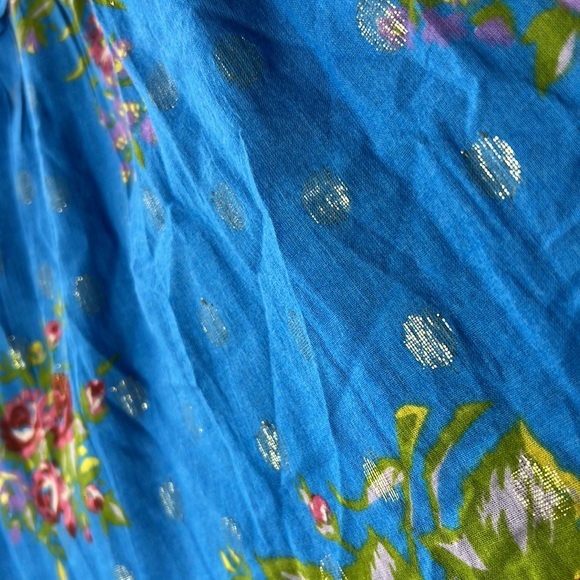 NWT Anthro House Of Harlow 1960 Helena Floral Halter Maxi Dress Blue Size XS - Picture 8 of 14